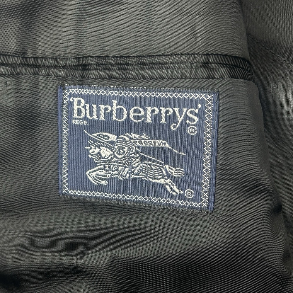 Vintage Burberrys Patrick James Charcoal Pinstripe Wool Suit Jacket Blazer 42L - Picture 7 of 16